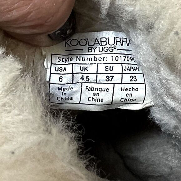Koolaburra By Ugg 1017090 Chestnut Winter Boots Women Sz 6 Sherpa Lining Pull On - Picture 10 of 11